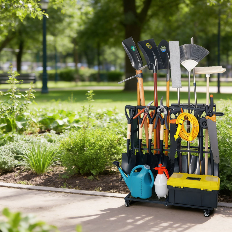 WFX Utility™ Heavy-Duty Rolling Garden Tool Organizer - Large